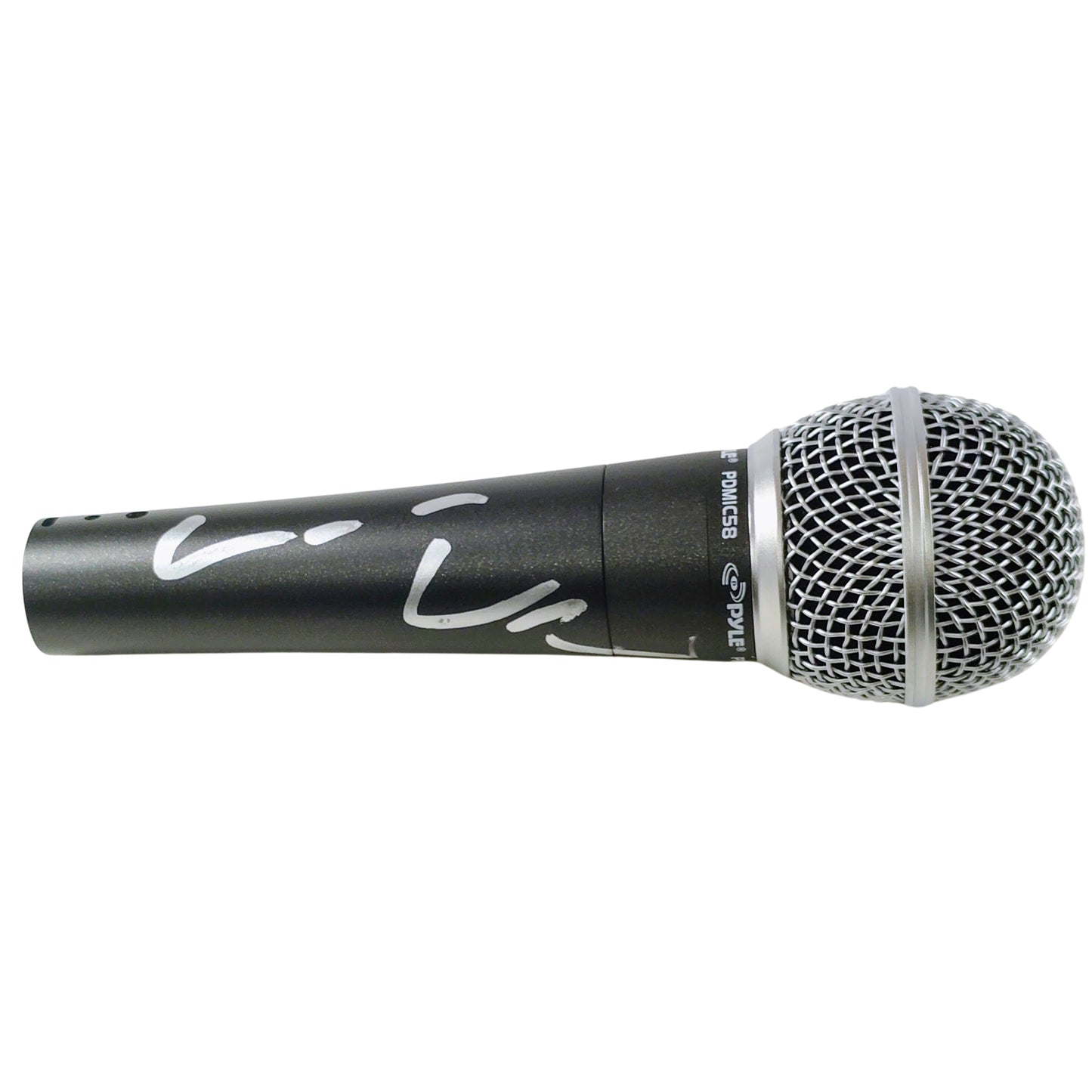 Hollywood-Autographed - Comedian Vince Vaughn Signed Pyle Full Size Microphone with Proof Photo - Beckett BAS 103