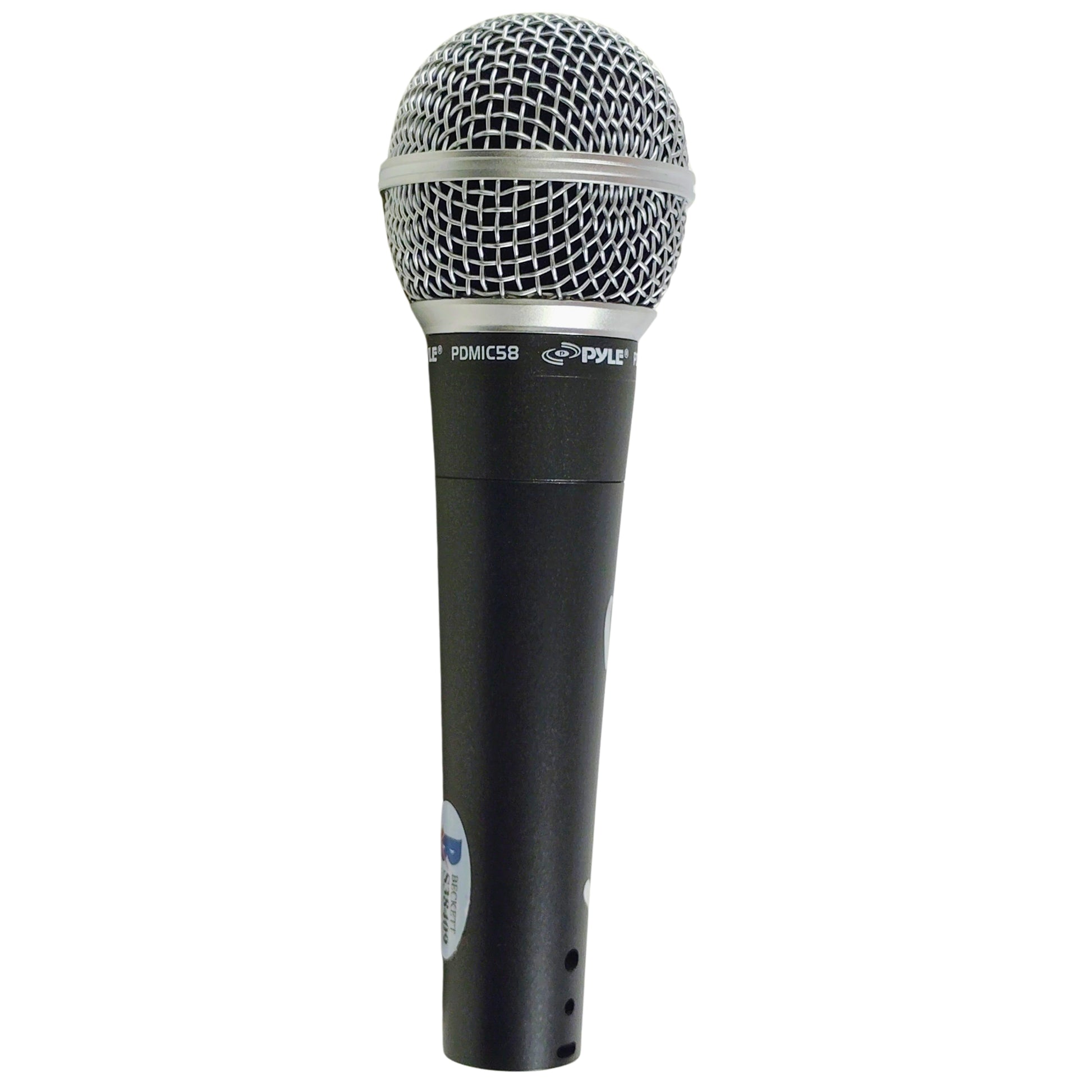Hollywood-Autographed - Comedian Vince Vaughn Signed Pyle Full Size Microphone with Proof Photo - Beckett BAS 105