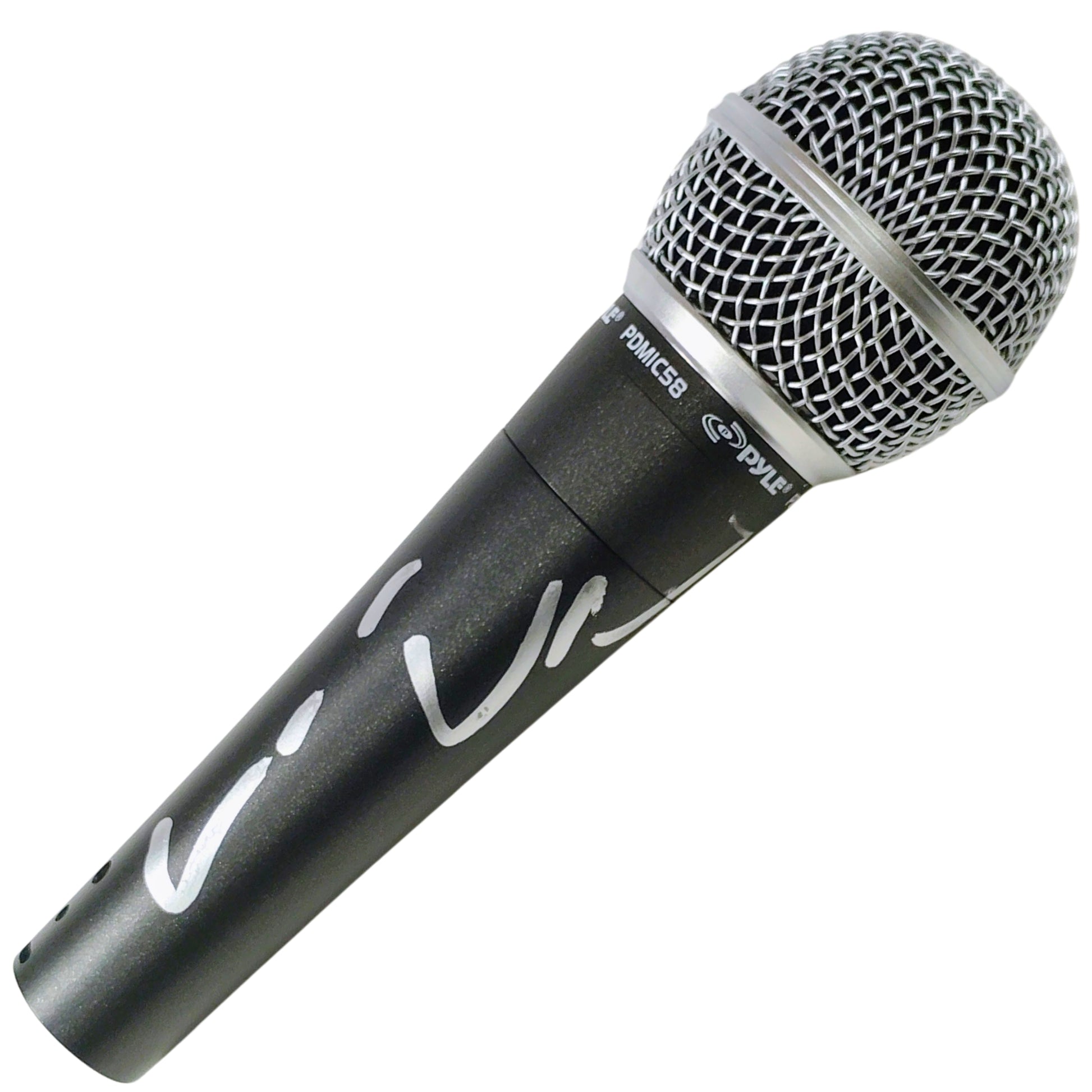 Hollywood-Autographed - Comedian Vince Vaughn Signed Pyle Full Size Microphone with Proof Photo - Beckett BAS 101