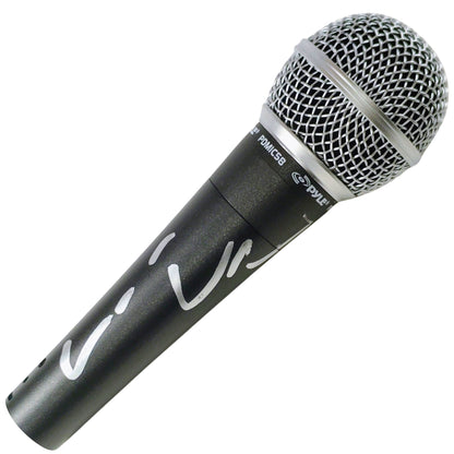 Hollywood-Autographed - Comedian Vince Vaughn Signed Pyle Full Size Microphone with Proof Photo - Beckett BAS 101