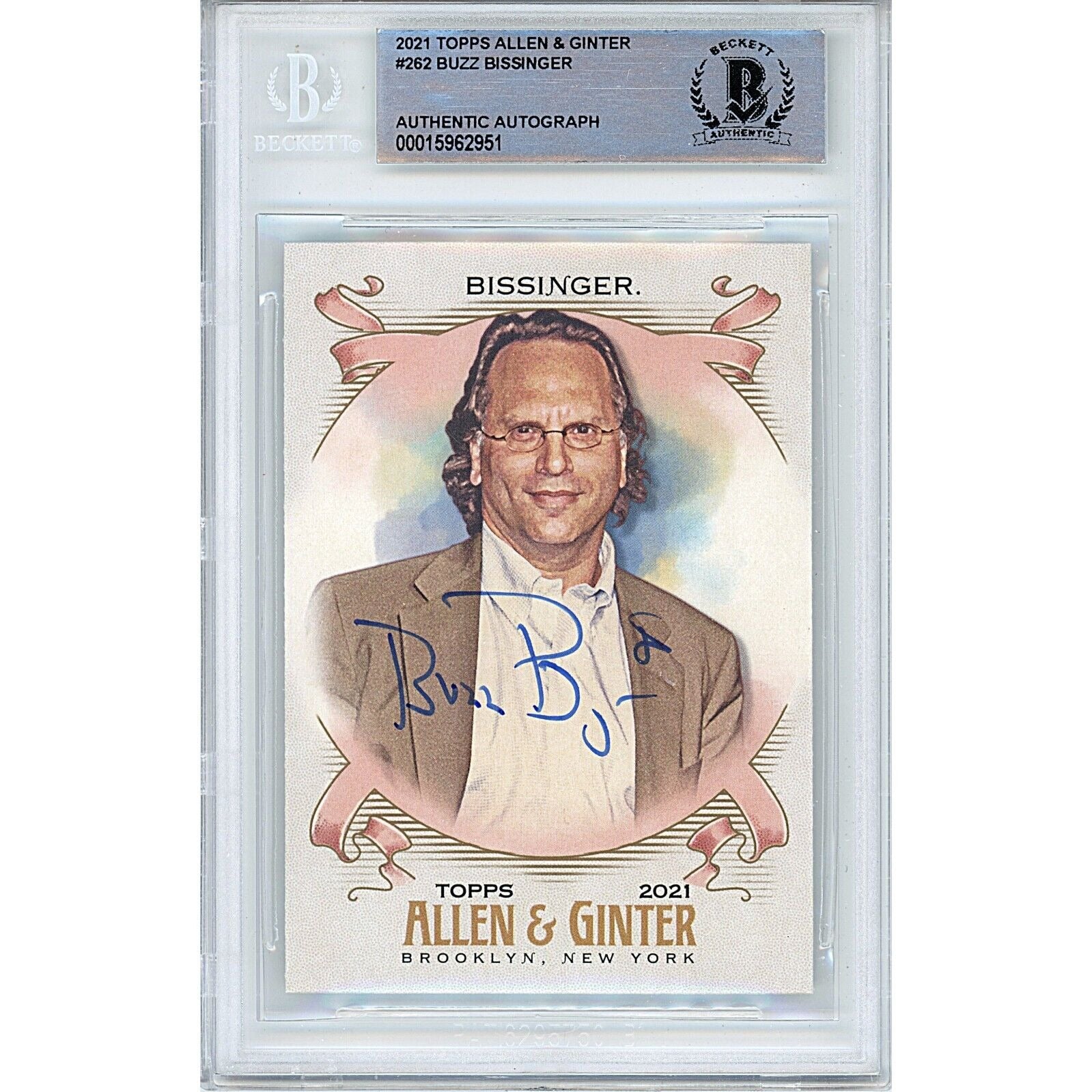 2021 Buzz Bissinger Autographed Trading Card – Beckett BAS