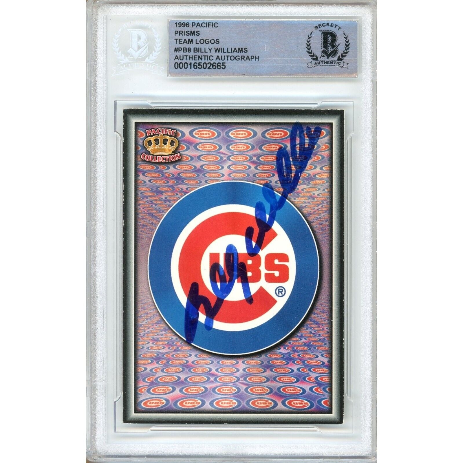 Billy Williams Chicago Cubs Autographed Trading Card – Beckett BAS