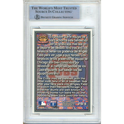 Baseballs- Autographed- Billy Williams Signed Chicago Cubs 1998 Pacific Prisms Team Logos Baseball Card Beckett Authentic Auto Slab Back