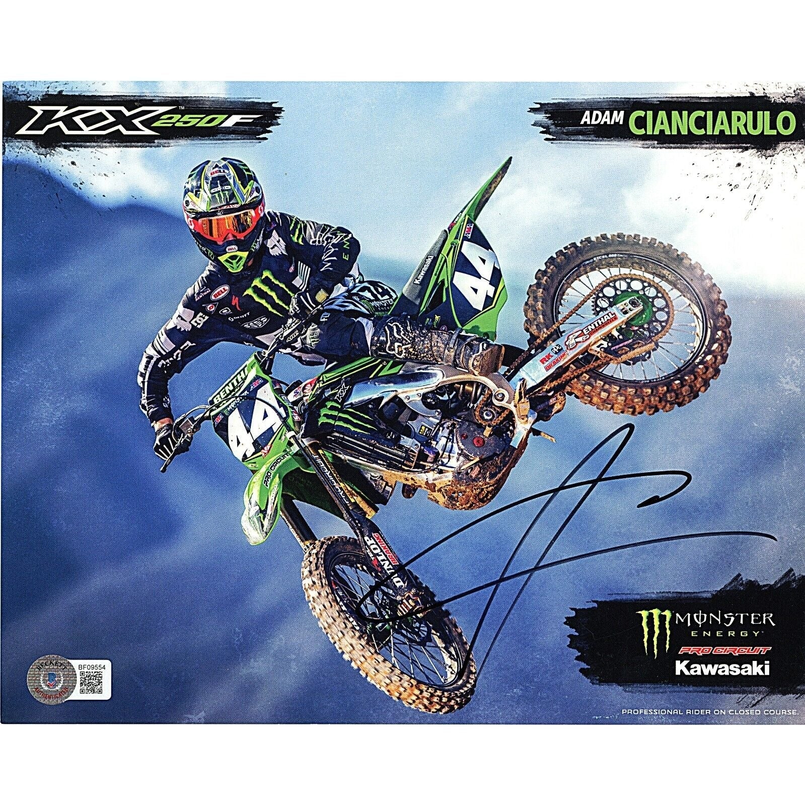 Adam Cianciarulo Autographed Photo Beckett BAS