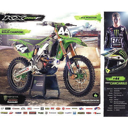 Adam Cianciarulo Autograph Motocross 8x10 Photo Beckett Authentication