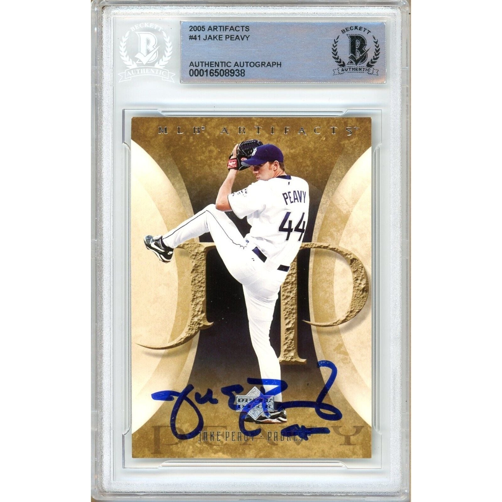 2005 Upper Deck #41 Padres Autographed Trading Card – Beckett BAS
