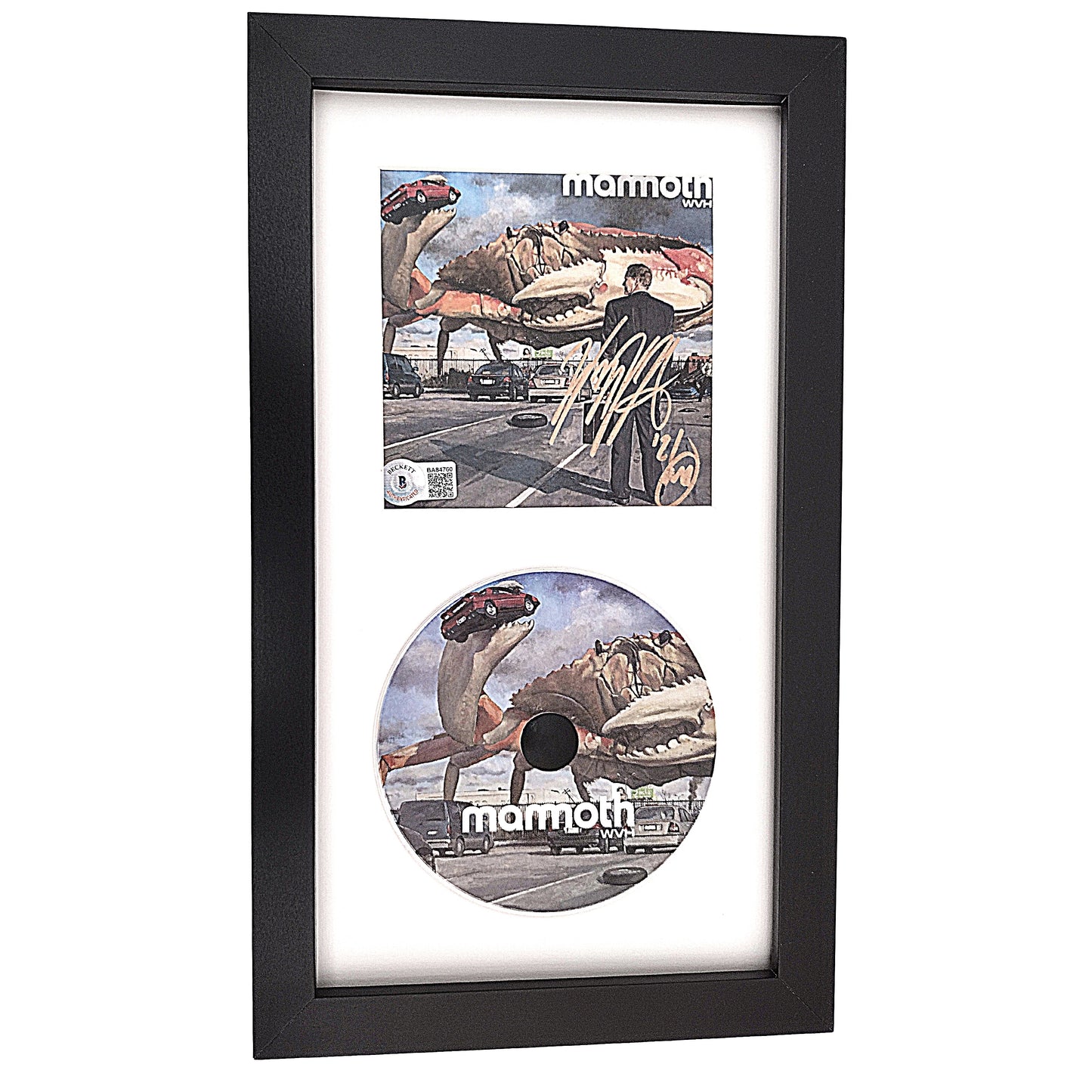 Music- Autographed- Wolfgang Van Halen Signed Mammoth WVH CD Cover Framed Matted Beckett BAS Authenticated BA84760