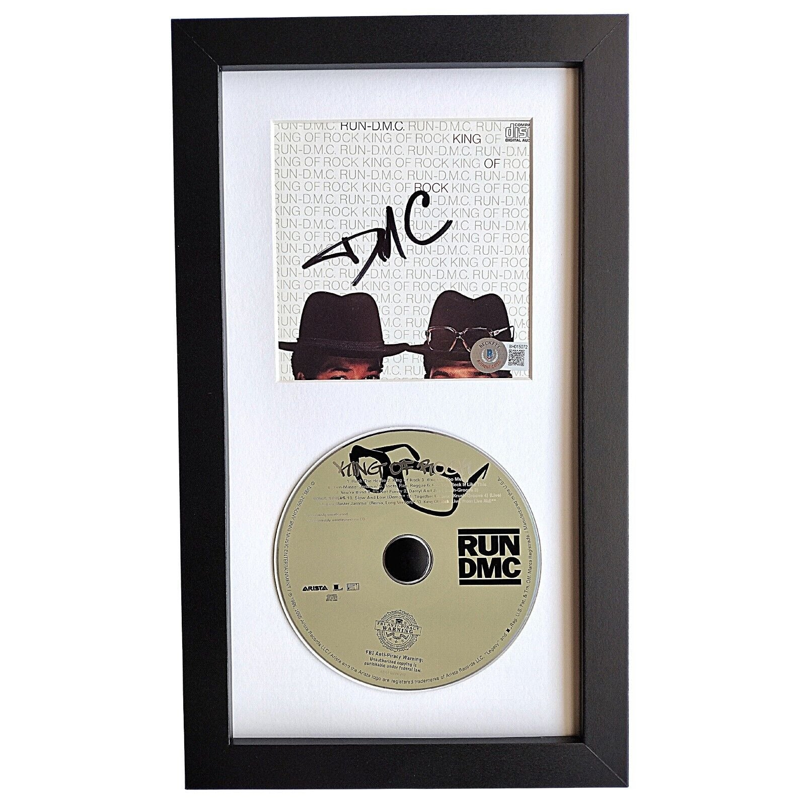 Run DMC autographed cd – full view – Beckett COA