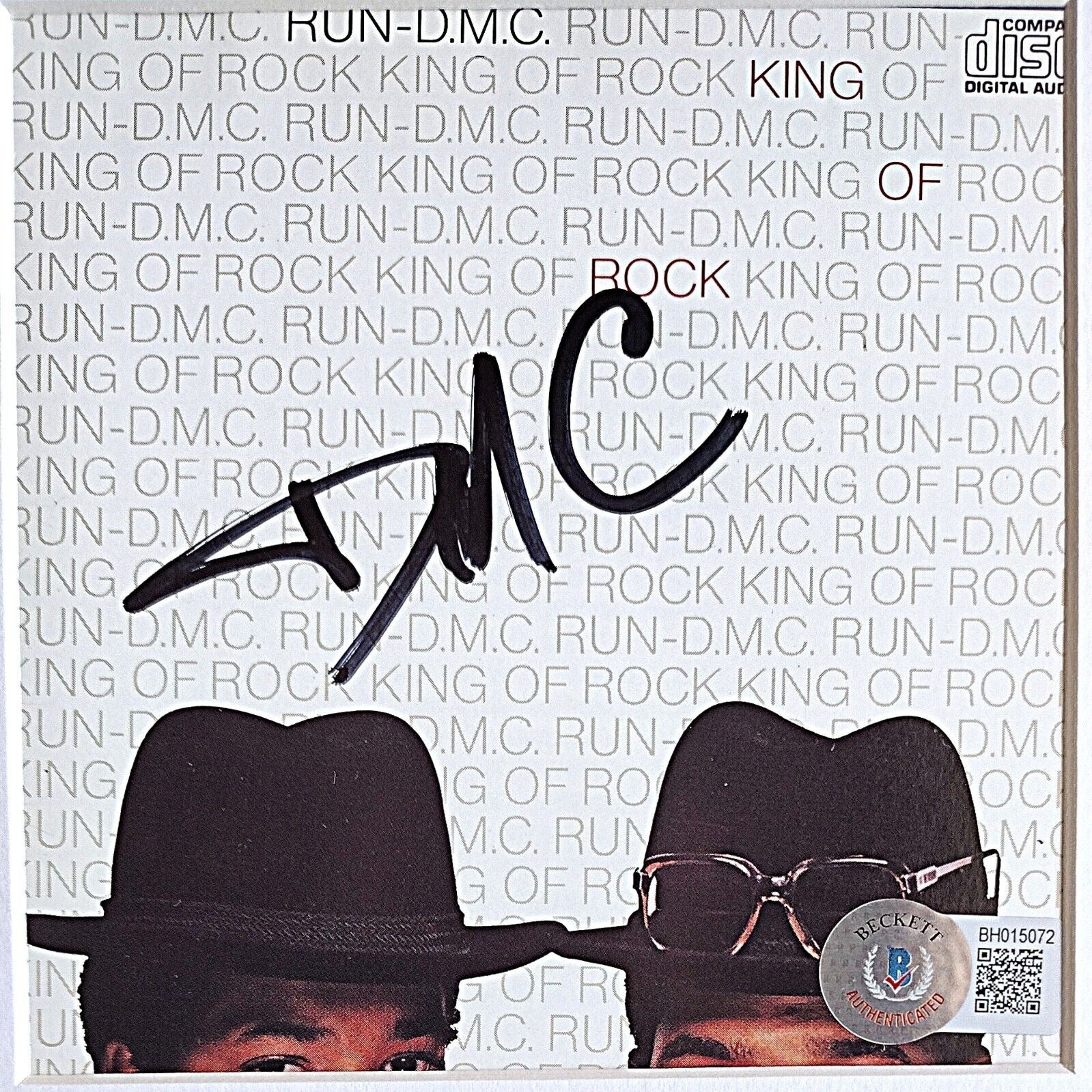 Run DMC signed cd – signature close-up – Beckett COA