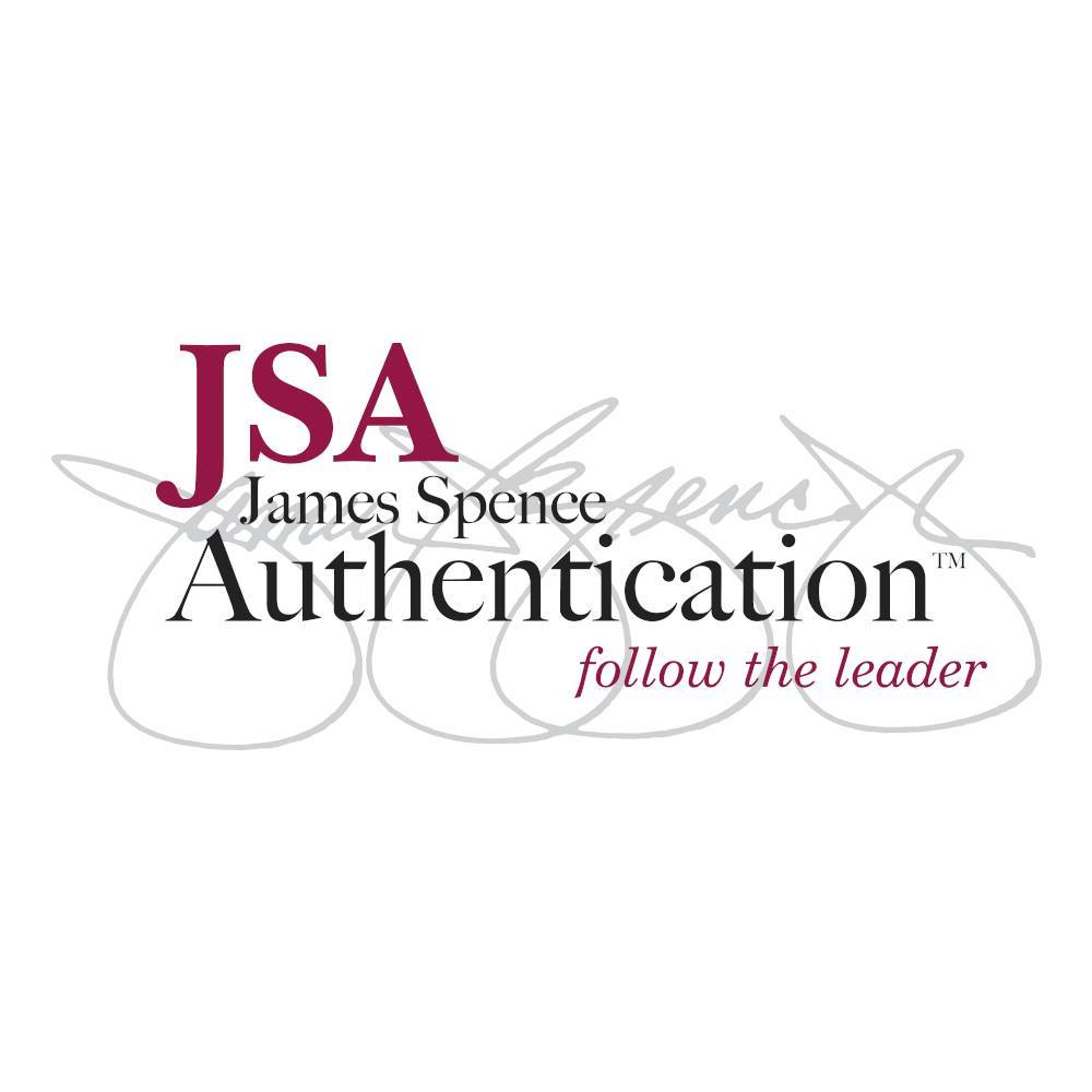 This signature has been examined and deemed authentic by the experts at James Spence Authentication Services (JSA)