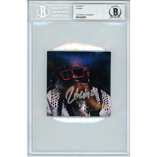 Music- Autographed- Rapper 2 Chainz Signed Dope Don't Sell Itself CD Cover Insert Beckett Slabbed 00014226561 - 101