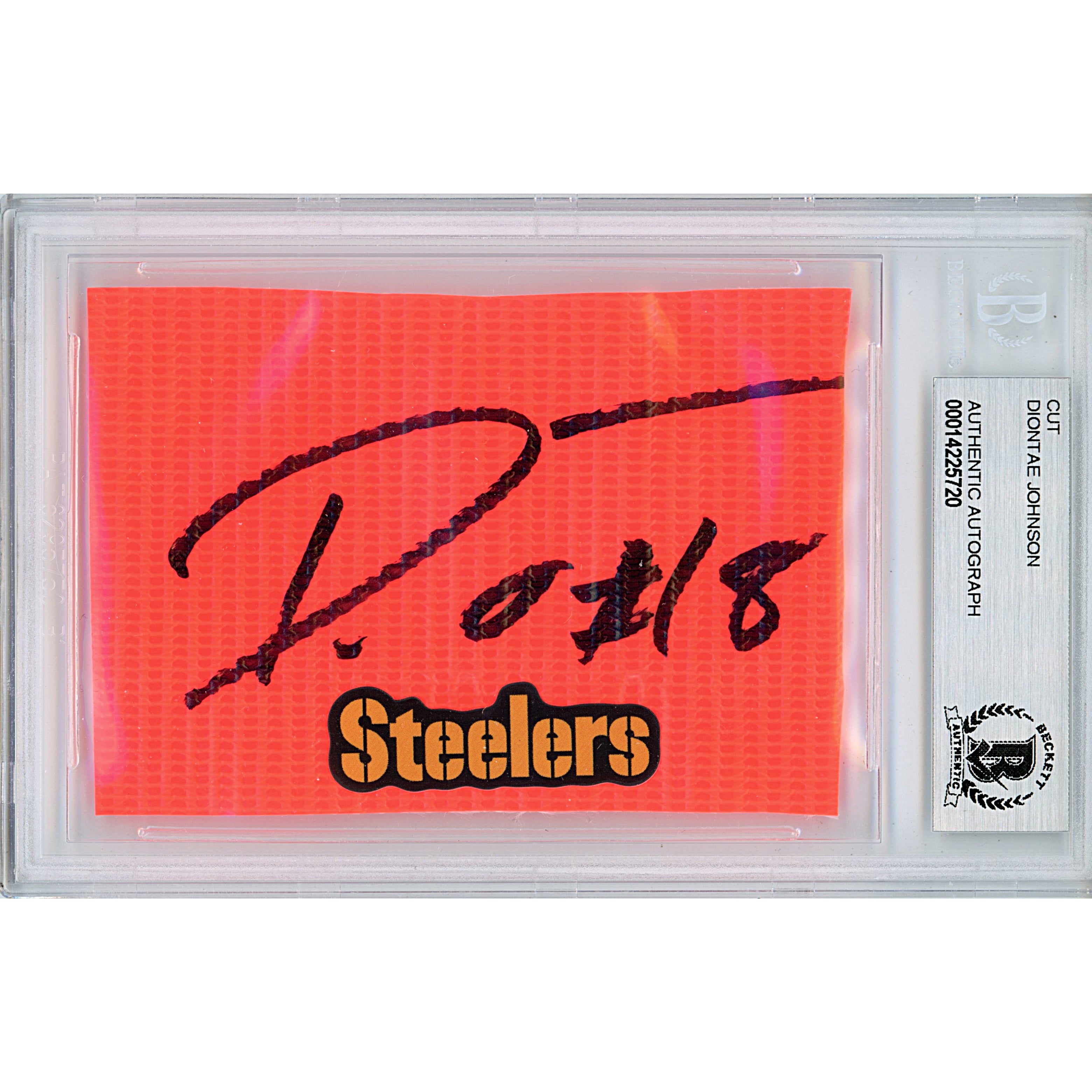 2021 #ff0000 Diontae Johnson Autographed Trading Card – Beckett BAS