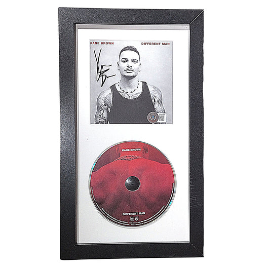 Music- Autographed- Kane Brown Signed A Different Man CD Cover Framed and Matted Beckett Authentication BH015085 - 101