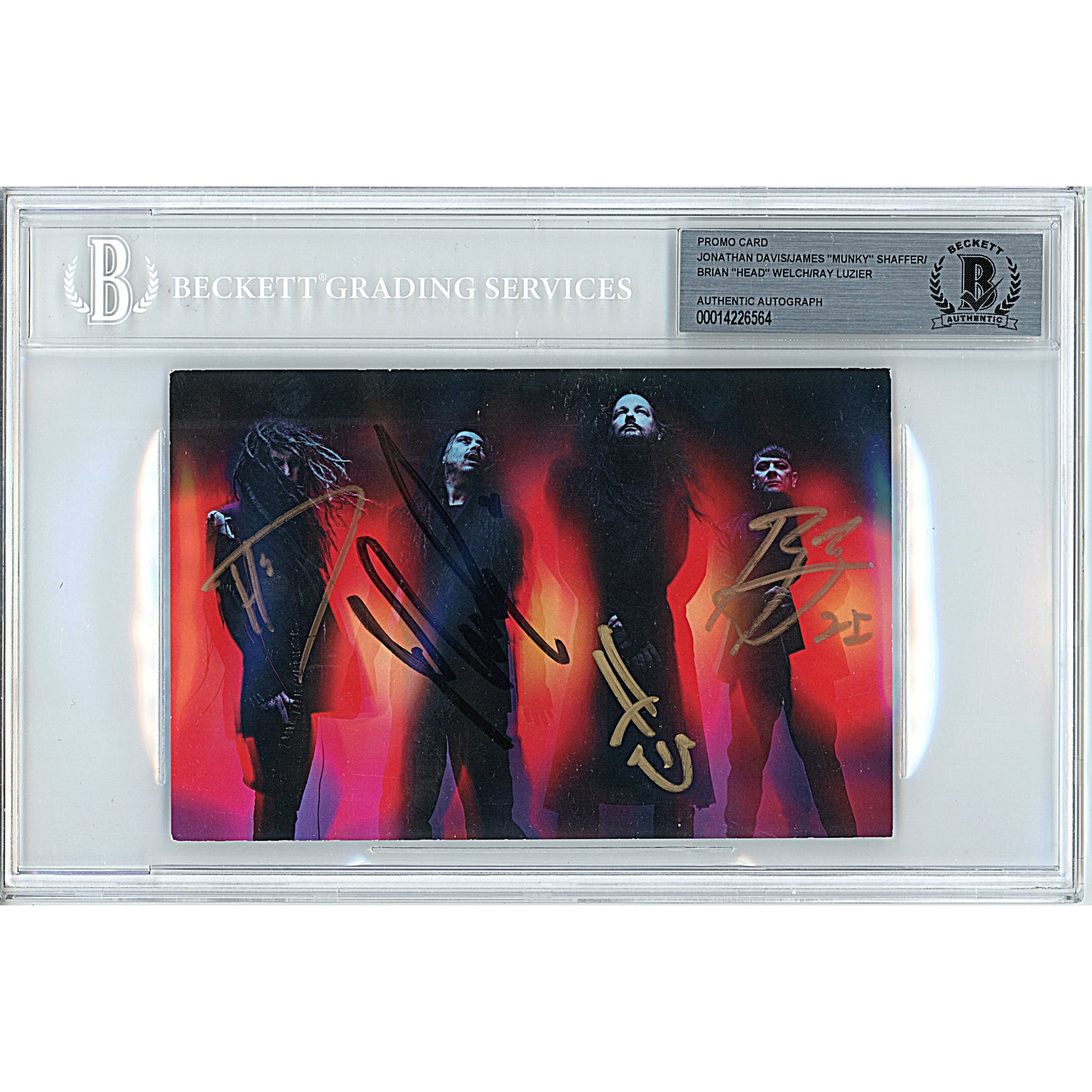 Music- Autographed- Korn Band Signed Requiem CD Cover Insert Beckett BAS Slabbed 00014226564 - 101