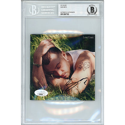 Music- Autographed- Sam Smith Signed Love Goes Compact Disc CD Cover Booklet JSA Authentication Beckett BAS Encapsulation Slabbed 00012867302 - 101