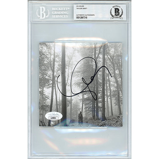 Music- Autographed- Taylor Swift Signed Folklore CD Booklet JSA Authentication and Beckett BAS Encapsulated Slabbed 00012867318 - 101