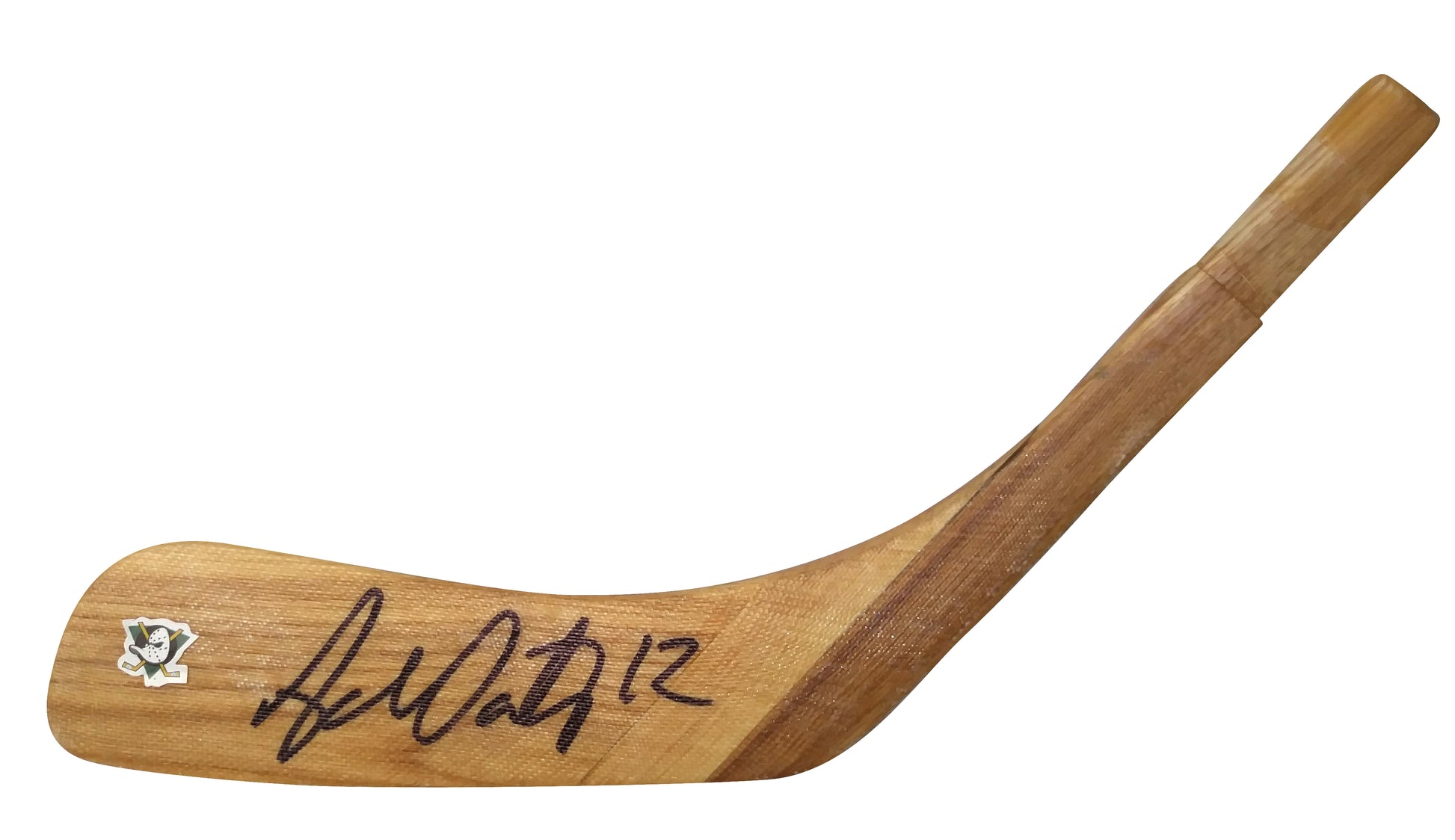 Hockey Stick Blades-Autographed - Adam Oates Signed Anaheim Ducks Hockey Stick Blade, Proof Beckett BAS 202