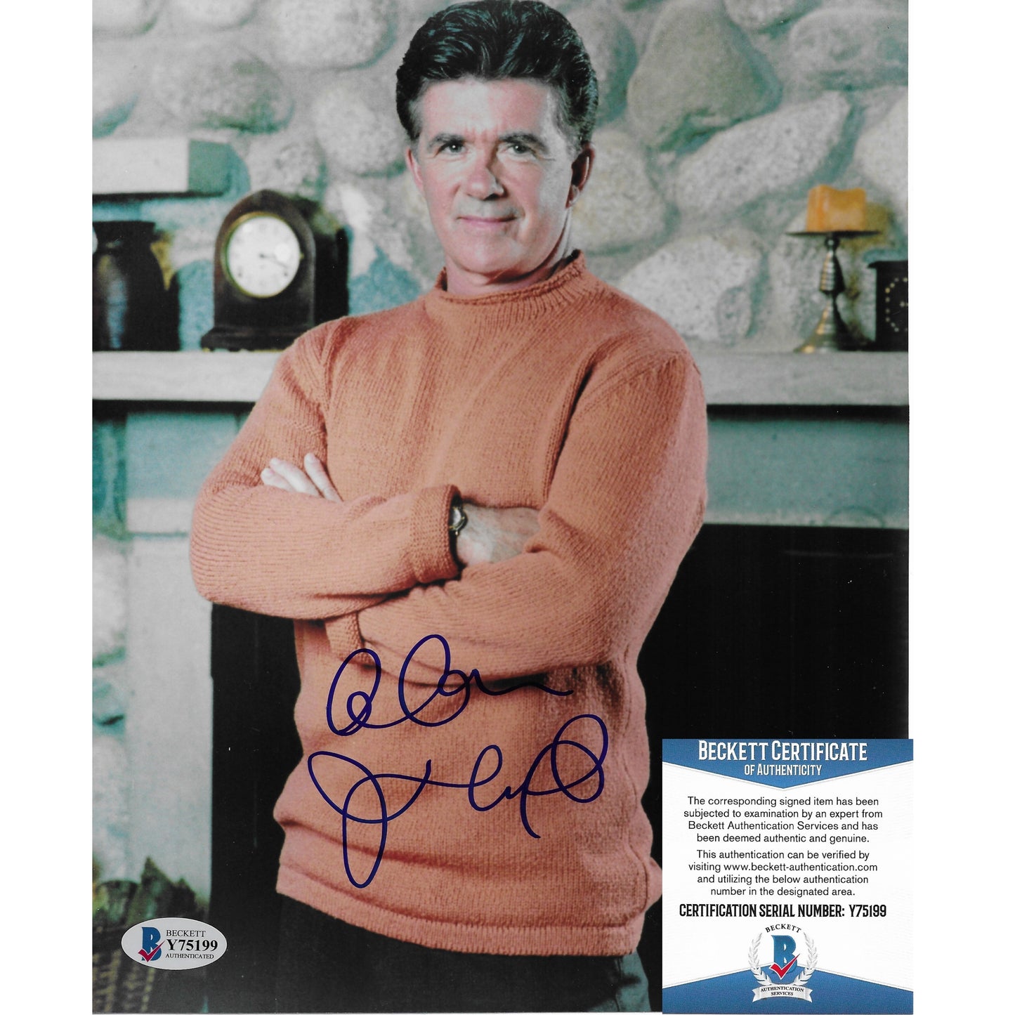 Hollywood- Autographed- Alan Thicke Signed Growing Pains 8x10 Photo Beckett BAS Authentication 101