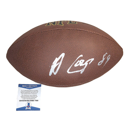 Footballs- Autographed- Amari Cooper Signed NFL Wilson Football, Proof Photo, Beckett BAS Authentication- Dallas Cowboys- Las Vegas Raiders- Alabama Crimson Tide- 101