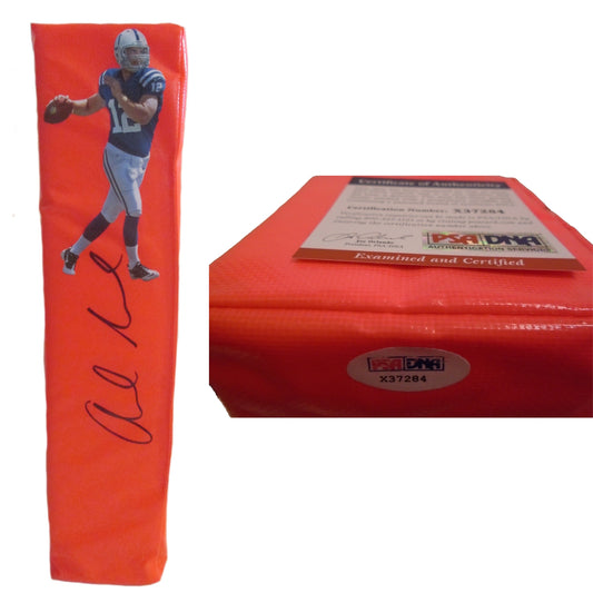 Football End Zone Pylons- Autographed- Andrew Luck Signed Indianapolis Colts TD Pylon PSA/DNA X37284