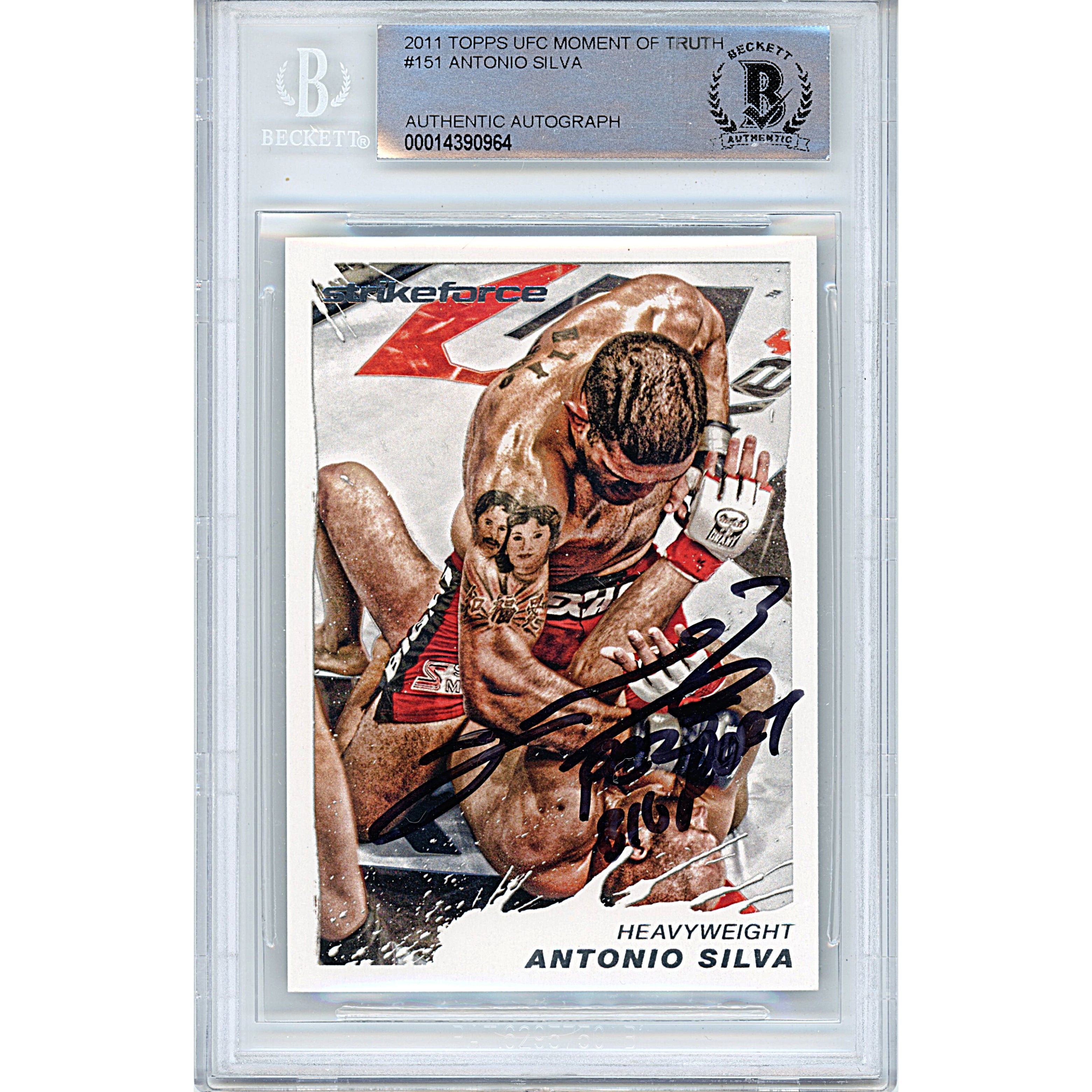 2011 Topps Antonio Silva Autographed Trading Card – Beckett BAS