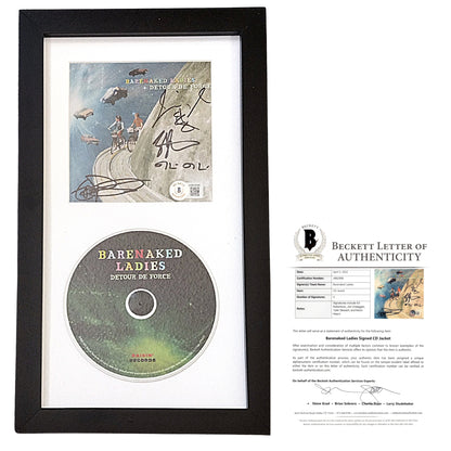 Music- Autographed- Barenaked Ladies Signed Tour De Force CD Cover Framed and Matted Beckett BAS 201