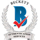 These  signatures have been examined and deemed authentic by Beckett Authentication Services.