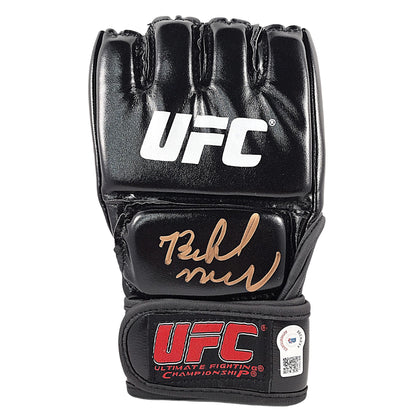UFC Gloves- Autographed- Belal Muhammad Signed Ultimate Fighting Championship Glove Proof Beckett BAS Authentication 102