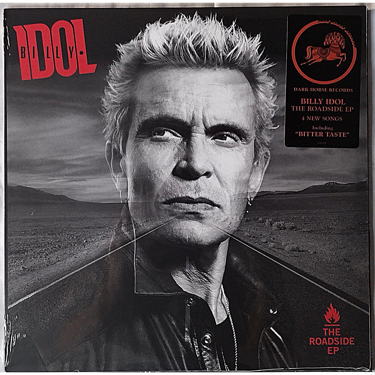 Music- Autographed- Billy Idol Roadside EP Vinyl Record Album Cover Sealed Brand-New