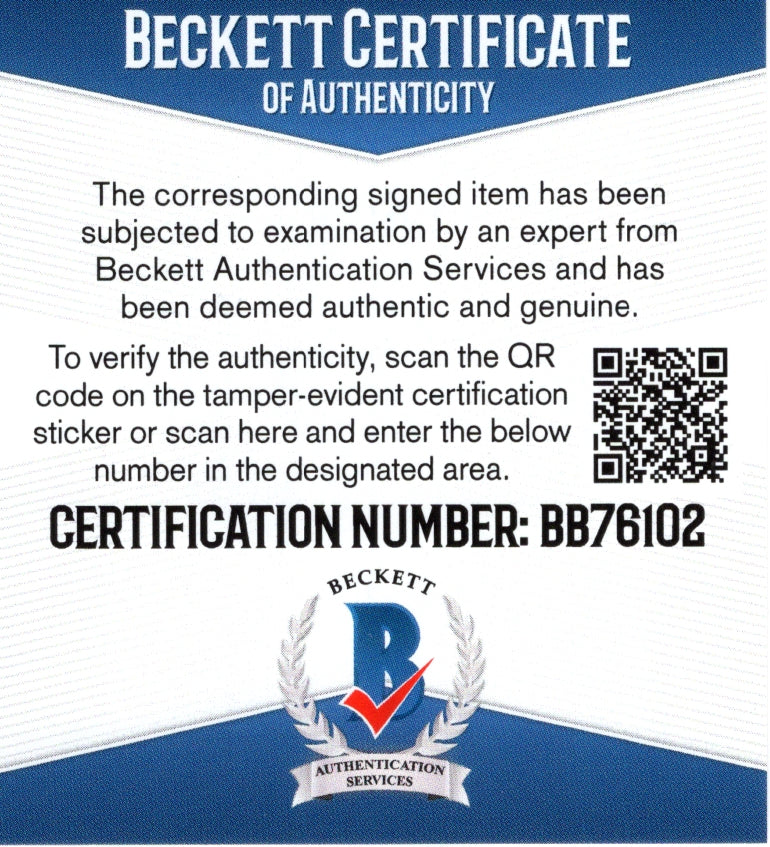 Billy Idol Autograph Collectible – Beckett BAS