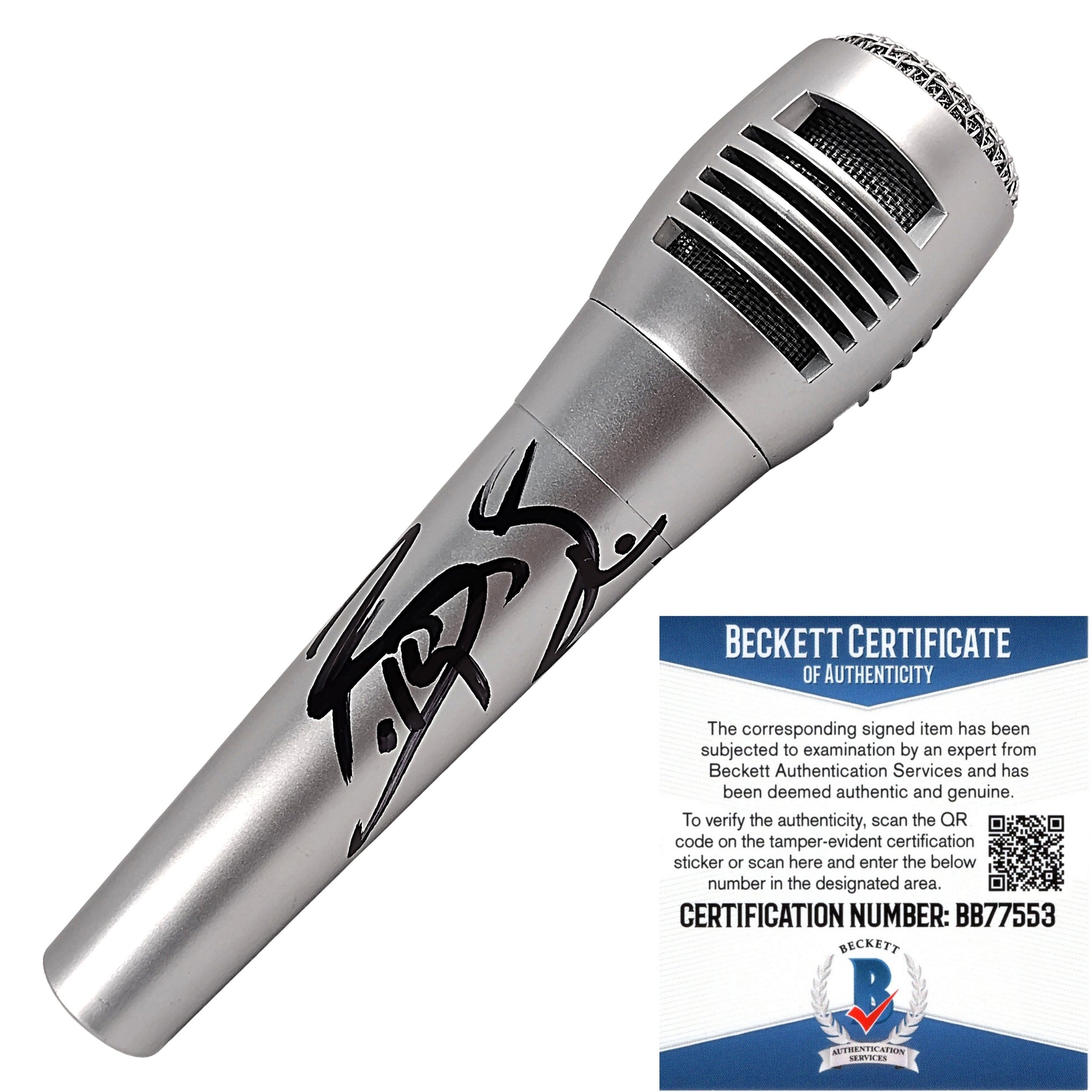 Microphones- Autographed- Bobby Lashley Signed Pyle Microphone WWE Champion Beckett BAS Proof Photo 101