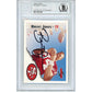Footballs- Autographed- Brent Jones Signed 1995 Score Football Trading Card Beckett BAS Authenticated Slabbed 00013247805 - 102