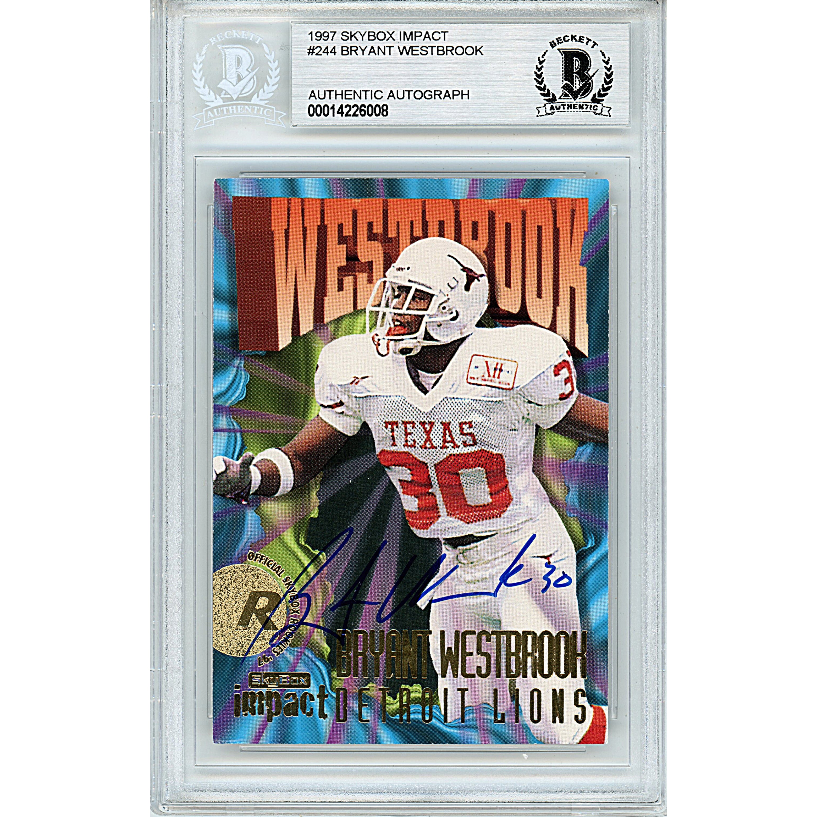 1997 #5 Bryant Westbrook Autographed Trading Card – Beckett BAS