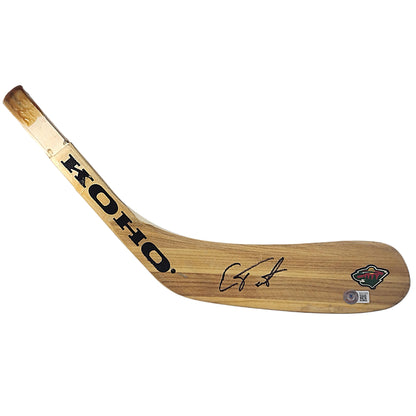 Hockey- Autographed- Cam Talbot Signed Minnesota Wild Ice Hockey Stick Blade Exact Proof Photo Beckett Authenticated 102