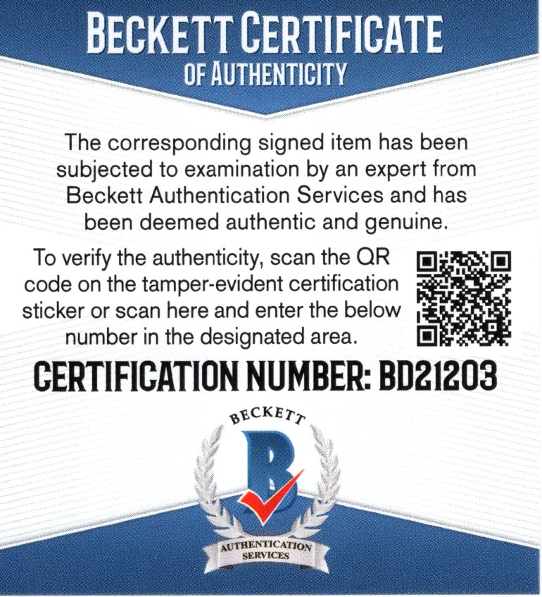 Hockey- Autographed- Cam Talbot Signed Minnesota Wild Hockey Stick Blade Exact Proof Beckett Authentication Cert 2