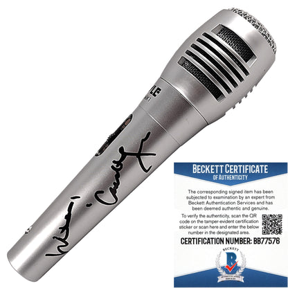 Microphones- Autographed- Charlotte Flair Signed Microphone with Woooo Inscription Beckett BAS Authentication Exact Proof 201