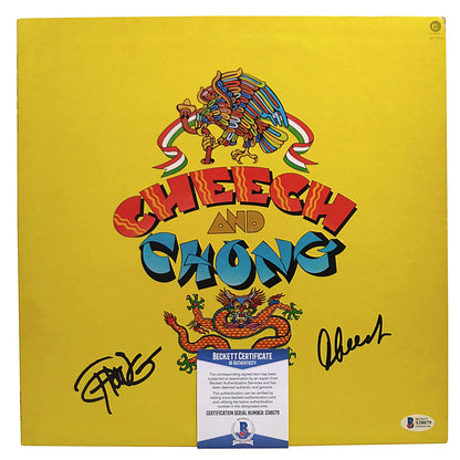 Music- Autographed- Cheech and Chong Signed Vinyl Record Album Cover Beckett BAS 101