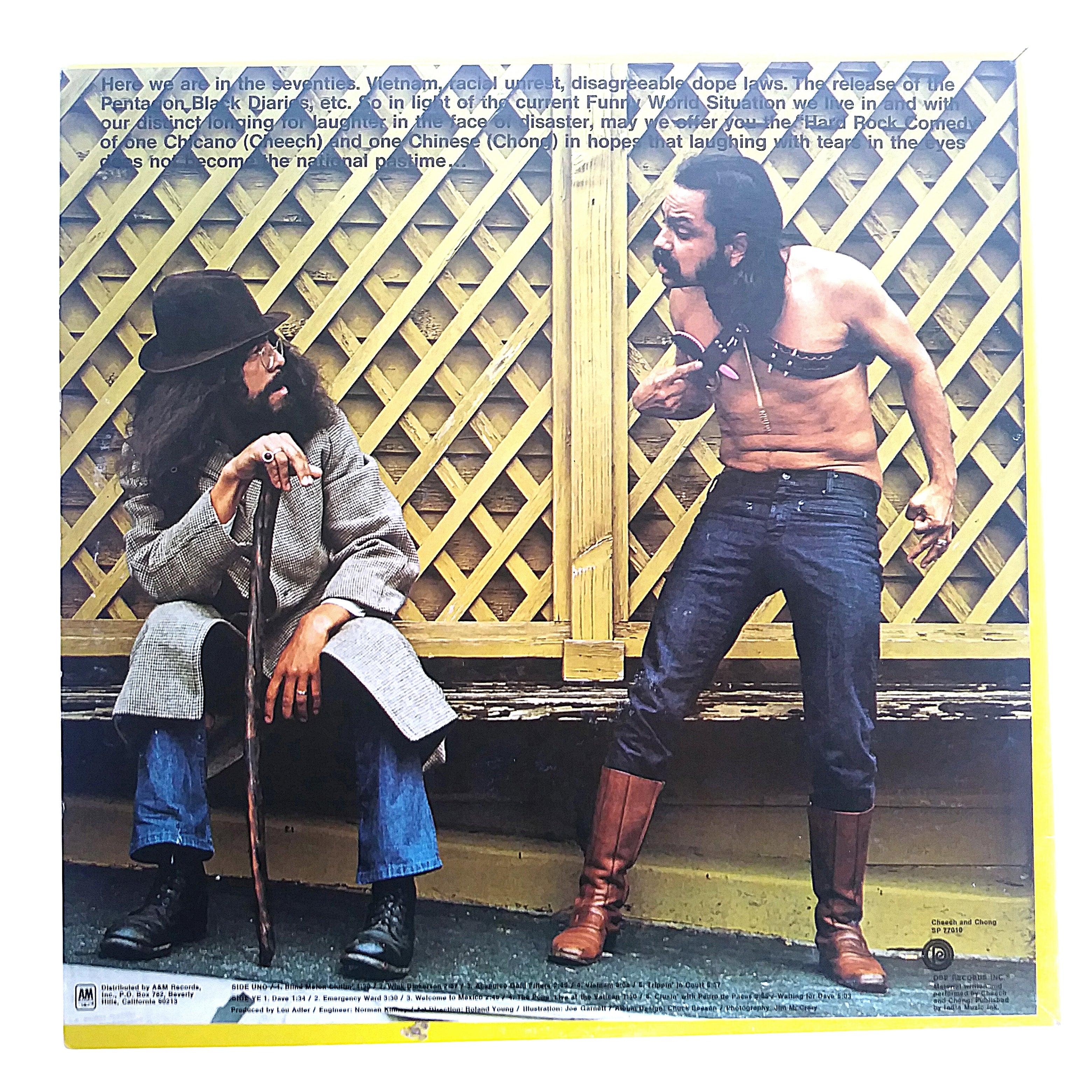 Cheech and Chong signed photo – signature close-up – Beckett COA