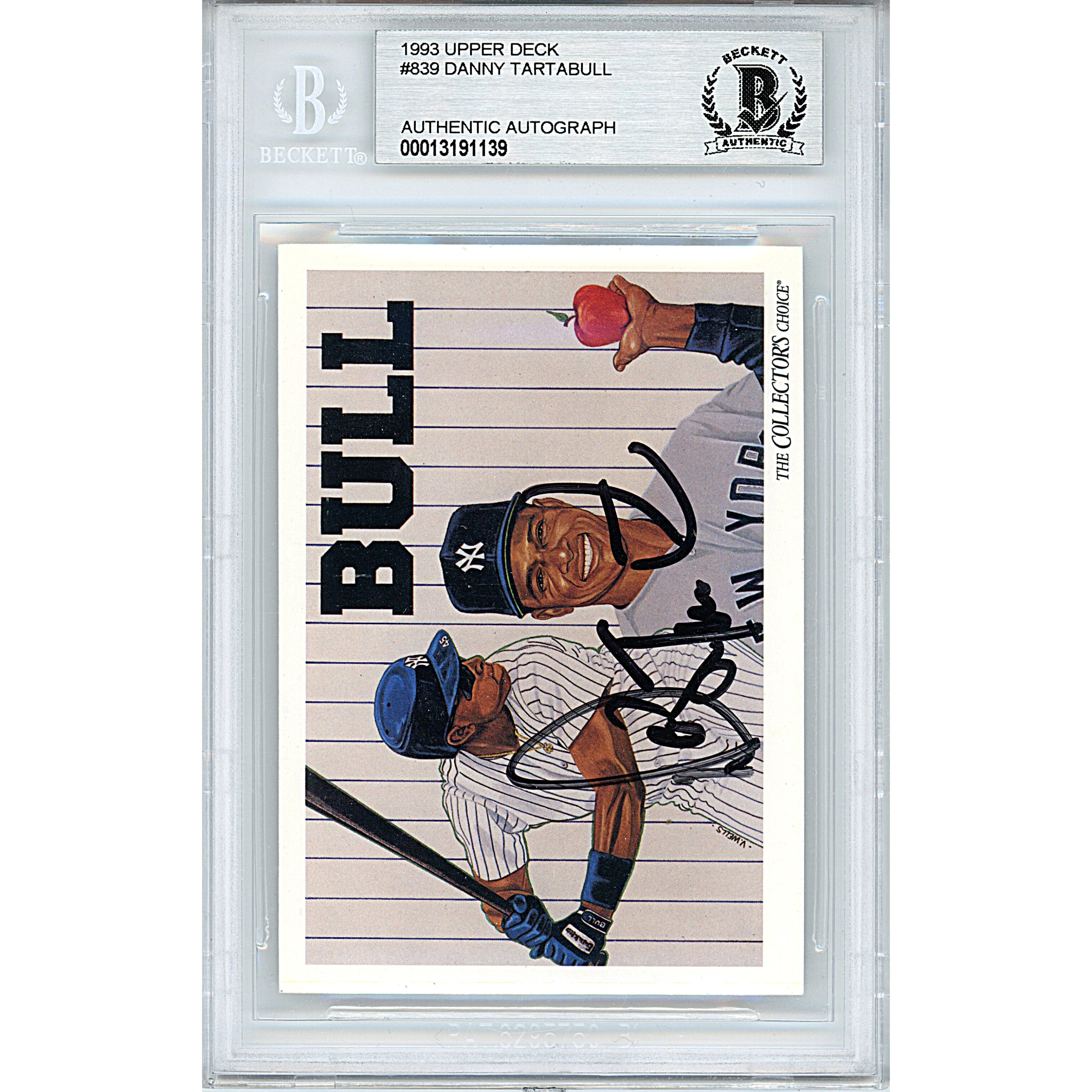 1993 Upper Deck Danny Tartabull Signed Trading Card – Beckett BAS