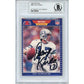 Footballs- Autographed- Dave Krieg Signed Seattle Seahawks 1989 NFL Pro Set Football Card Beckett Slabbed 00013695051 - 101