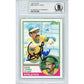 Baseballs- Autographed- Davey Lopes Signed Oakland Athletics A's 1983 Topps Baseball Card Beckett BAS Slabbed 00013191248 - 101
