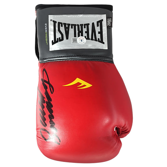 Boxing- Autographed- David Benavidez Signed Everlast Red Right Handed Boxing Glove Beckett Certified Authentic 102