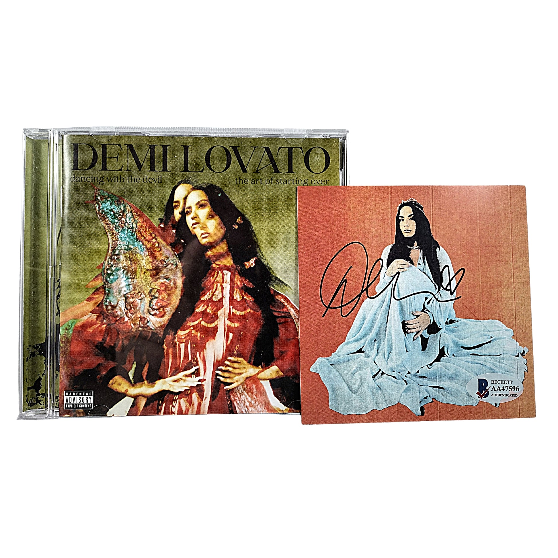 Music- Autographed- Demi Lovato Signed Dancing with the Devil CD Cover Insert Beckett Authentication 102