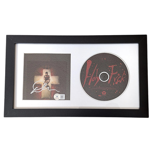 Music- Autographed- Demi Lovato Signed Holy Fvck CD Cover Insert Framed Matted Wall Display Beckett Authentication 201