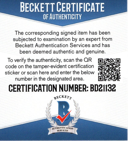 Footballs- Autographed- Denzel Perryman Signed NFL Wilson Super Grip Football Las Vegas Raiders Beckett BAS Authentication 104