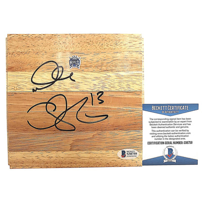 Basketball Floorboards- Autographed- Doug Christie Signed Sacramento Kings 6x6 Floor Board, Proof - Beckett BAS 301a