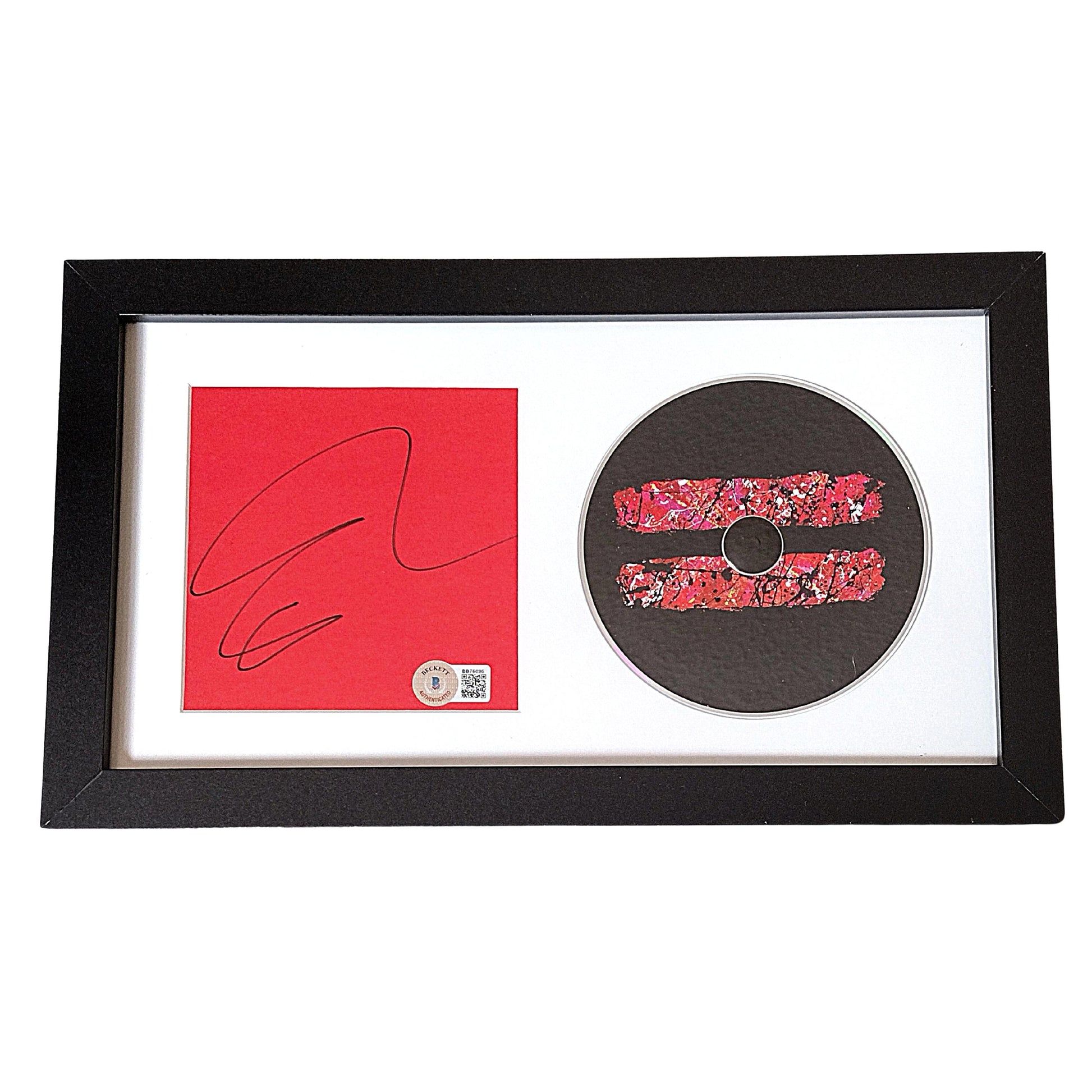 Music- Autographed- Ed Sheeran Signed Equals CD Cover Framed Matted Display Beckett BAS Authentication 302