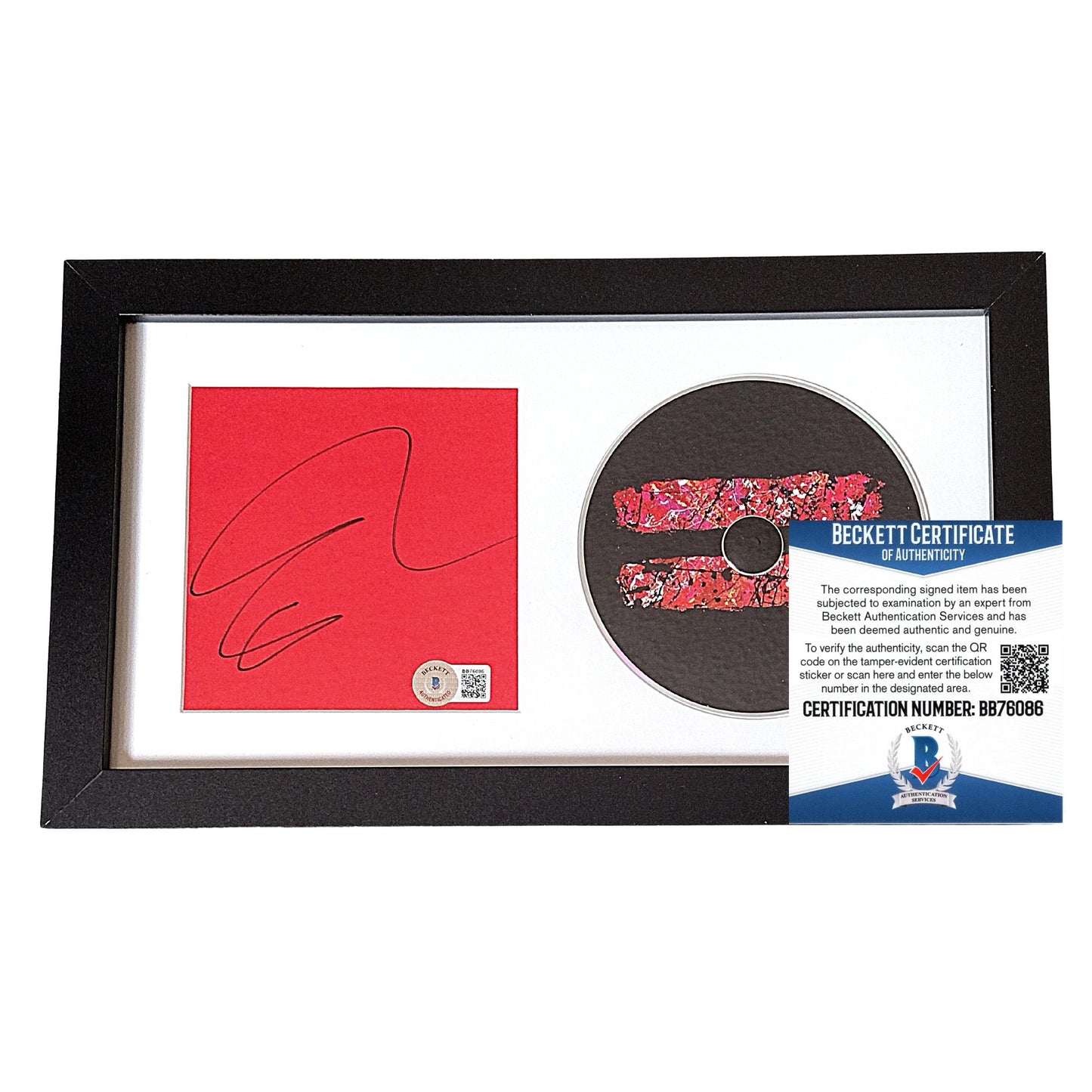Music- Autographed- Ed Sheeran Signed Equals CD Cover Framed Matted Display Beckett BAS Authentication 301
