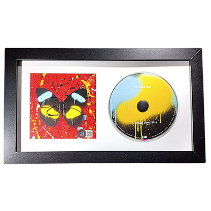 Music- Autographed- Ed Sheeran Signed Overpass Graffiti CD Cover Framed and Matted Wall Display Beckett Authentication 202