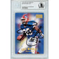 Footballs- Autographed- Eric Moulds Signed Buffalo Bills 1997 Skybox Premium Football Card Beckett BAS Slabbed 00014226518 - 101